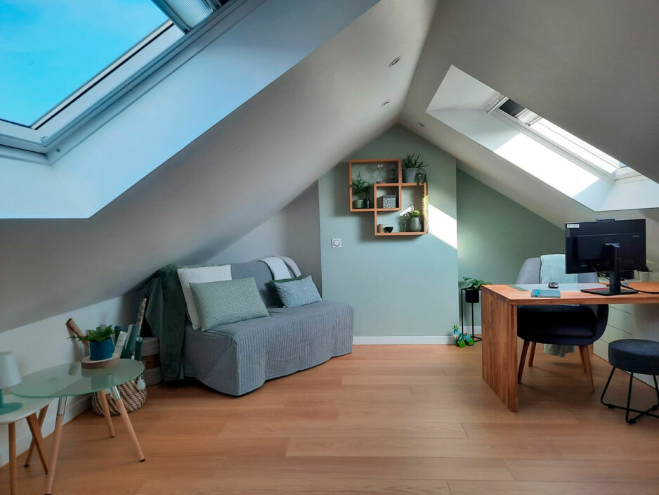 Réalisation De Souza Combles - Chambre et Bureau