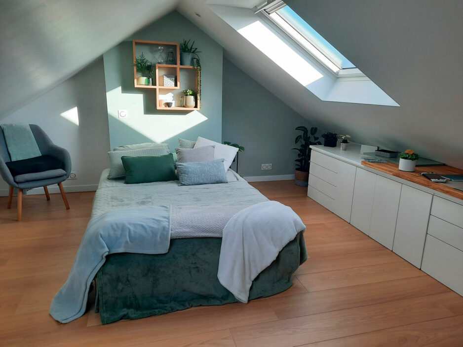 Réalisation De Souza Combles - Chambre et Bureau