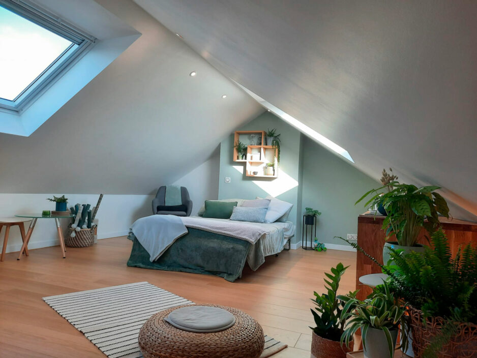 Réalisation De Souza Combles - Chambre et Bureau